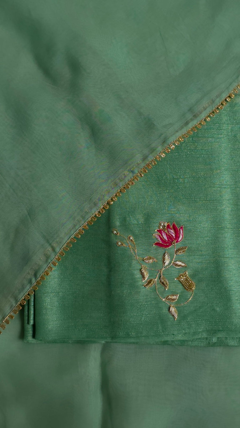 Kamal Panna Organza Saree - Arsh