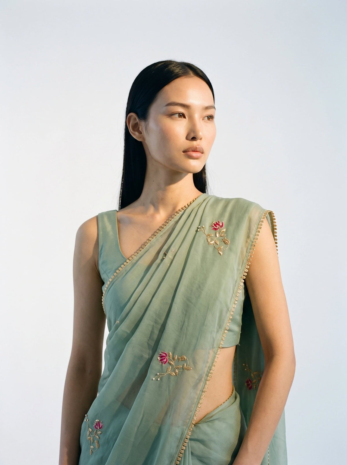 Kamal Panna Organza Saree - Arsh
