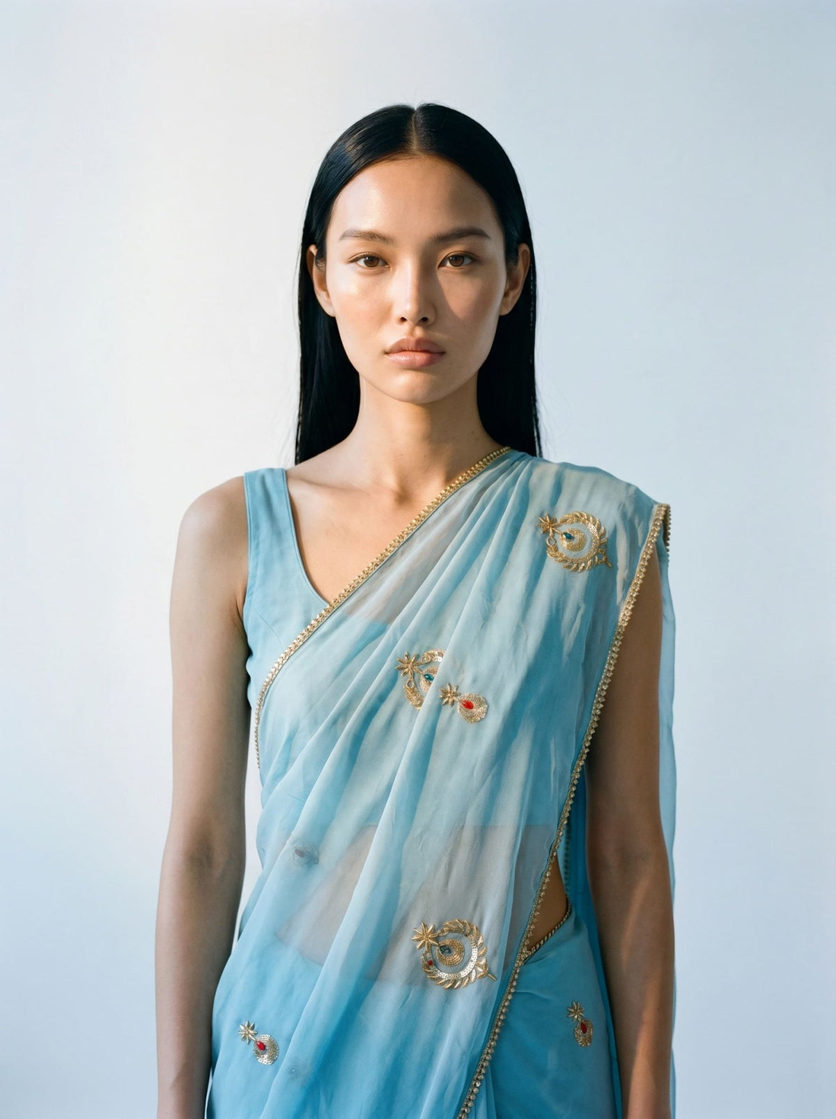 Neel Mani Organza Saree - Arsh